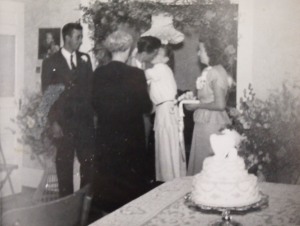 Josephine's wedding. Lester's aunt Mabel officiated.